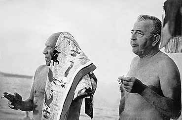 Picasso y Jacques Prévert en la Costa Azul